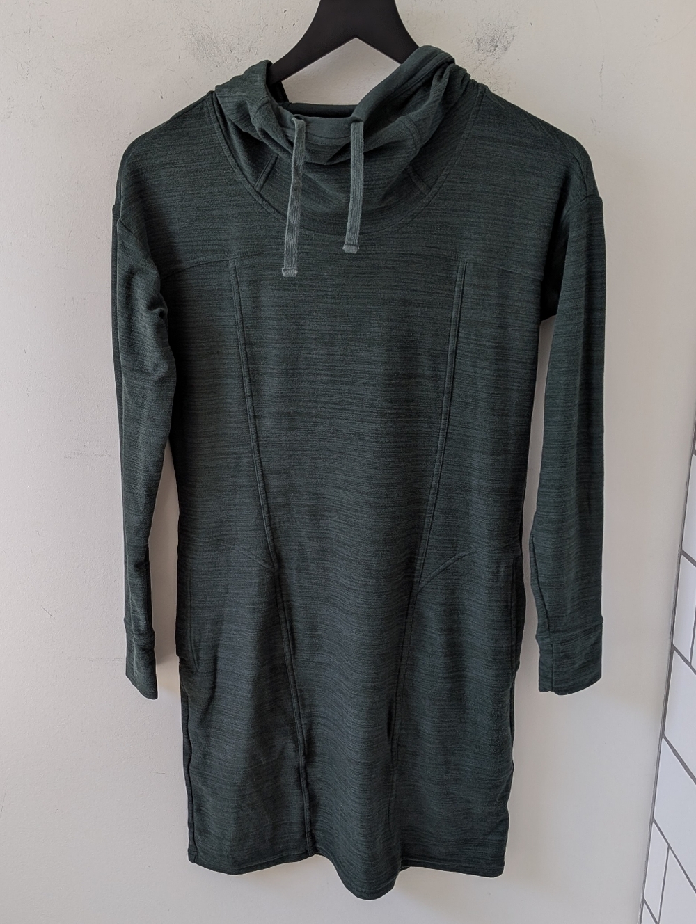 Toad&Co 2023 Women's Green Intermosso Hooded Dress Athleisure Camping Granola XS
